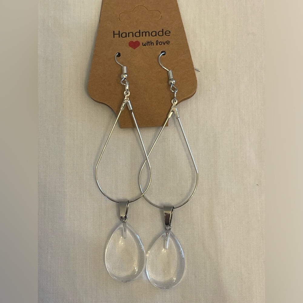 Silver Teardrop Earrings